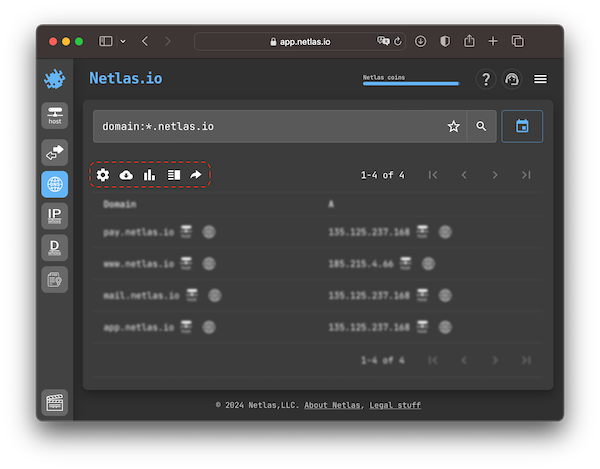 Netla search toolbar