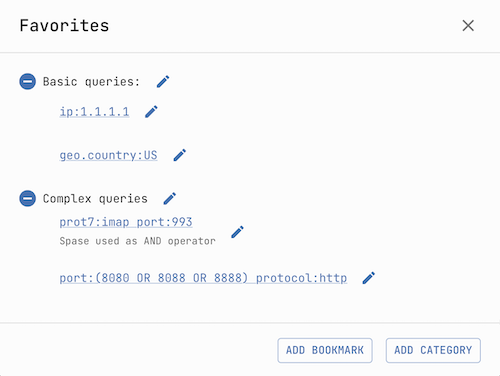Netla search favorites