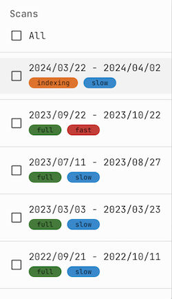 Netla search index selection